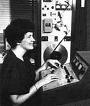 Wilma Cozart Fine, audio Hi-Fi pioneer, operating the controls at Mercury's classical record division in the 1950s.