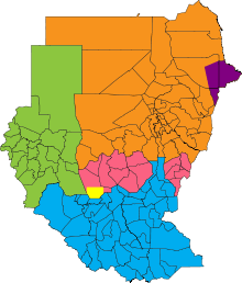 Sudan's political regions
