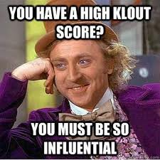 Klout score